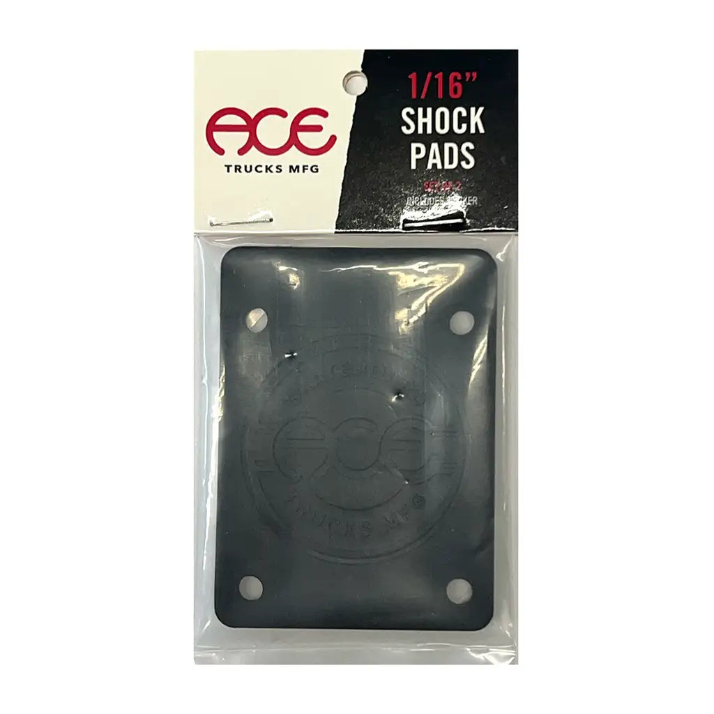 Ace 1/16" Skateboard Shock Pads Black