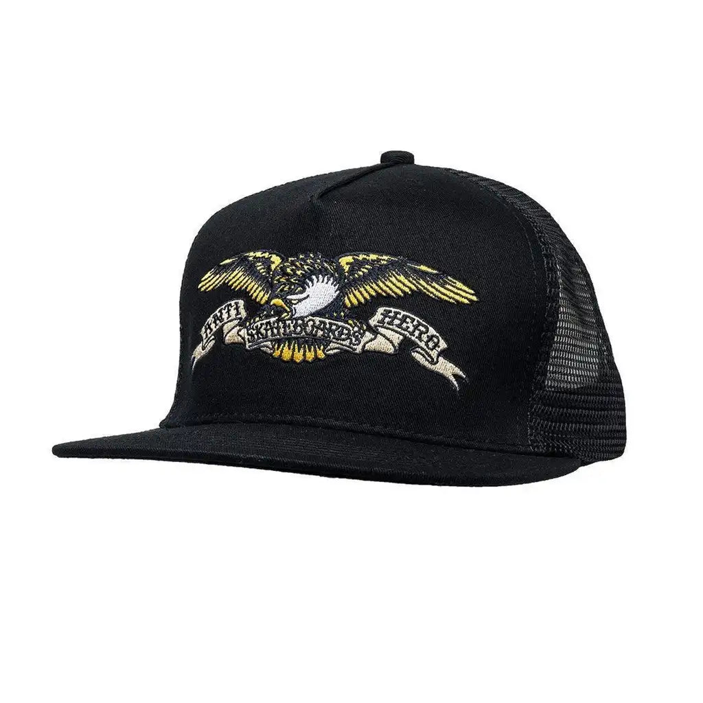 Anti Hero Eagle Embroidered Trucker Hat Black