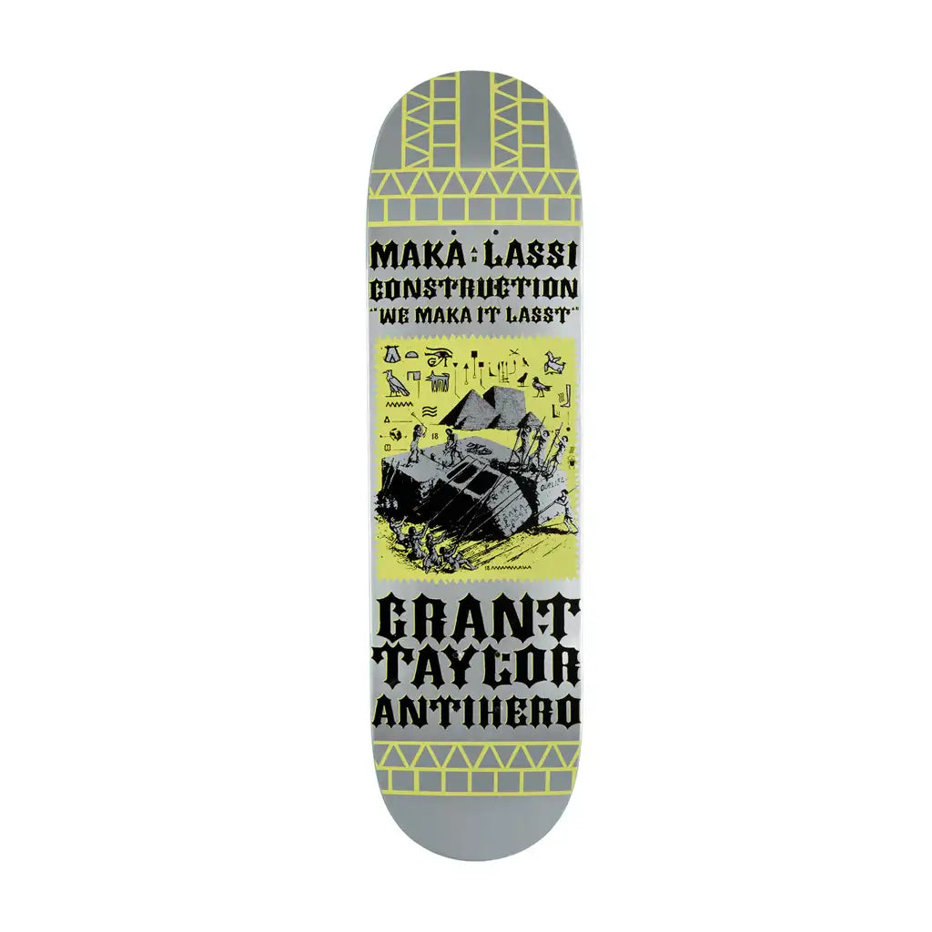 Grant Taylor Mak Lassi Construction DBX Skateboard Deck 8.5