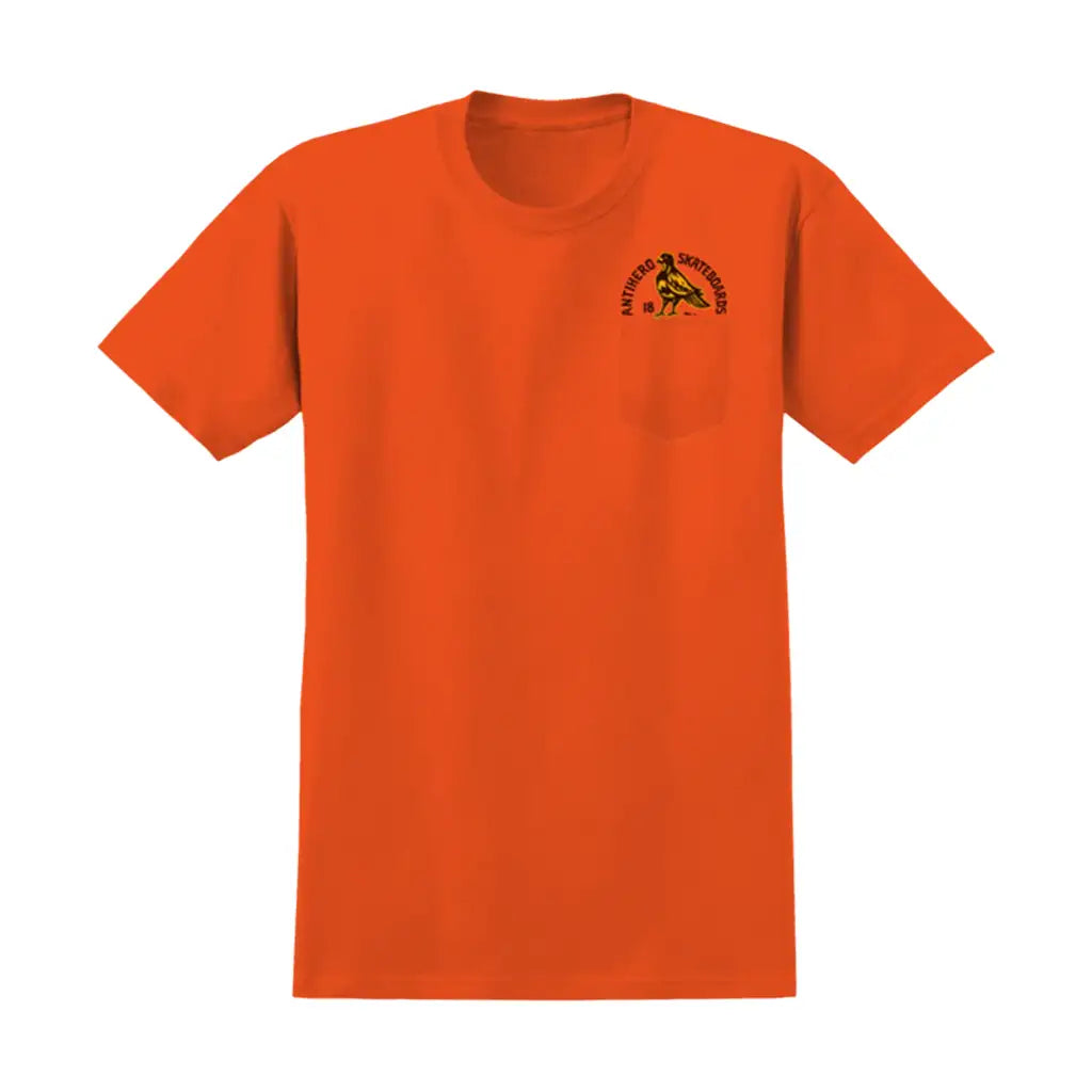 Anti Hero Rock Dove Fill Pocket T-Shirt Orange / Yellow