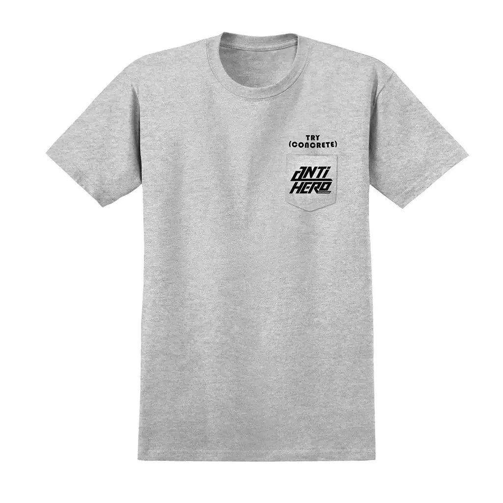 Anti-Hero Try Concrete T-Shirt Grey