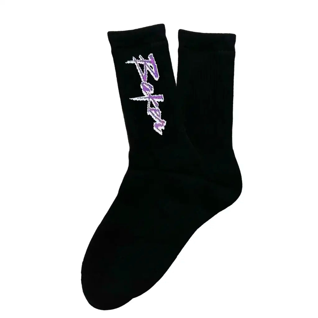 Baker Purple Pain Socks Black