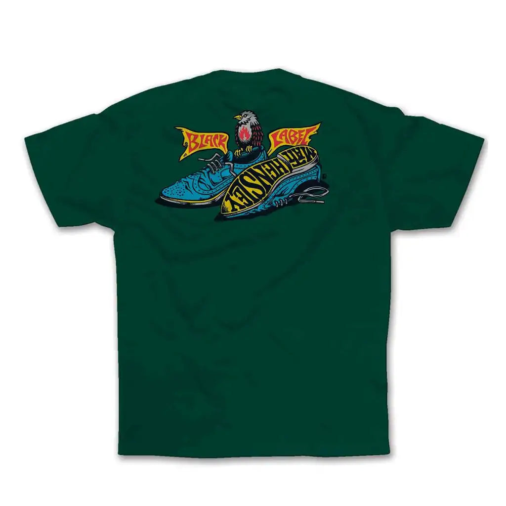 Black Label Matt Hensley Wingtips T-Shirt Green
