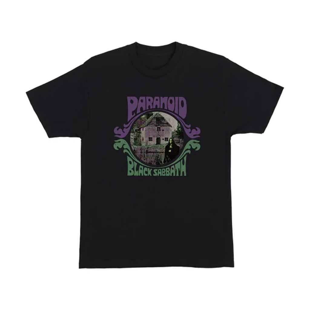 Black Sabbath X OJ Wheels Paranoid Witch T-Shirt Black
