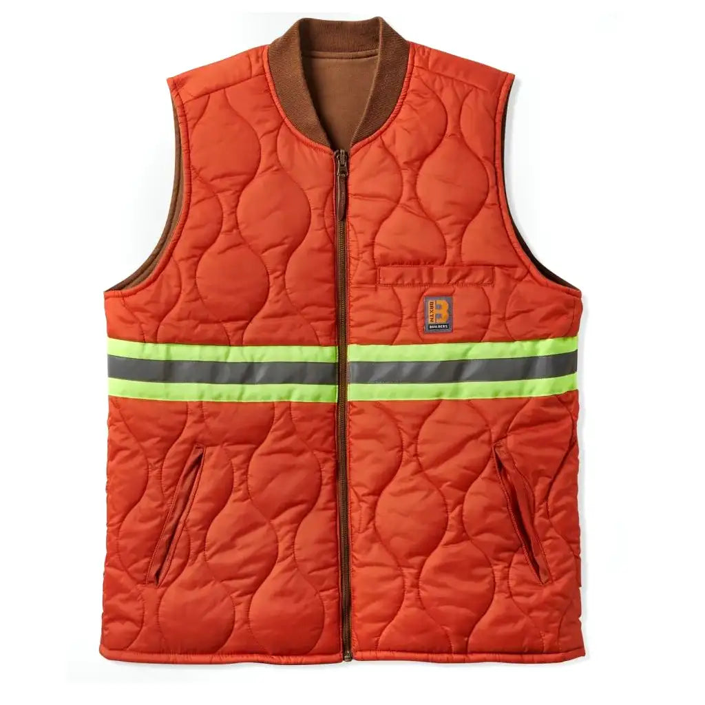 Brixton Abraham Vest Bison / Burnt Red 2