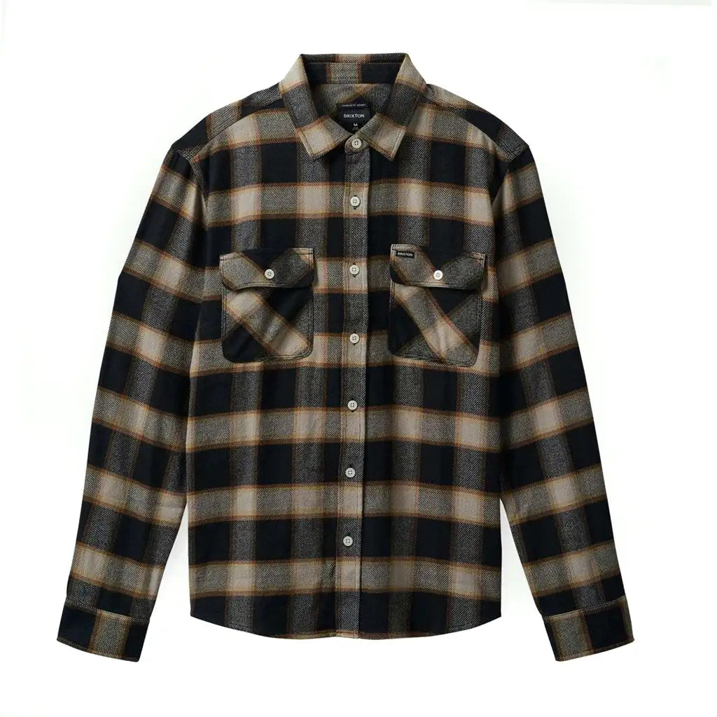 Brixton Bowery Cream Flannel