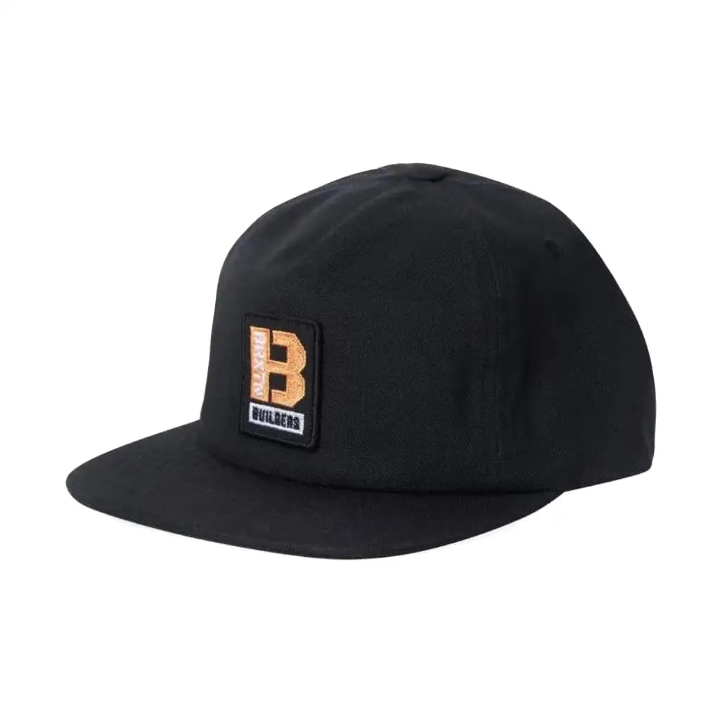 Brixton Builders Snapback Hat Black