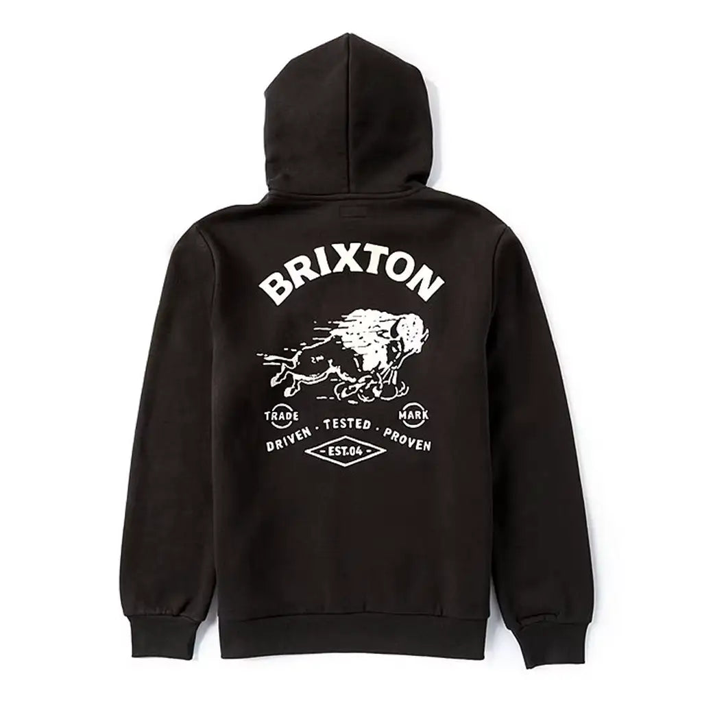 Brixton Charging Buffalo Hoodie Green 2