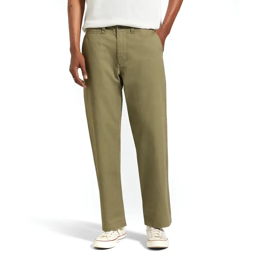 Herringbone Trousers Olive Surplus 2