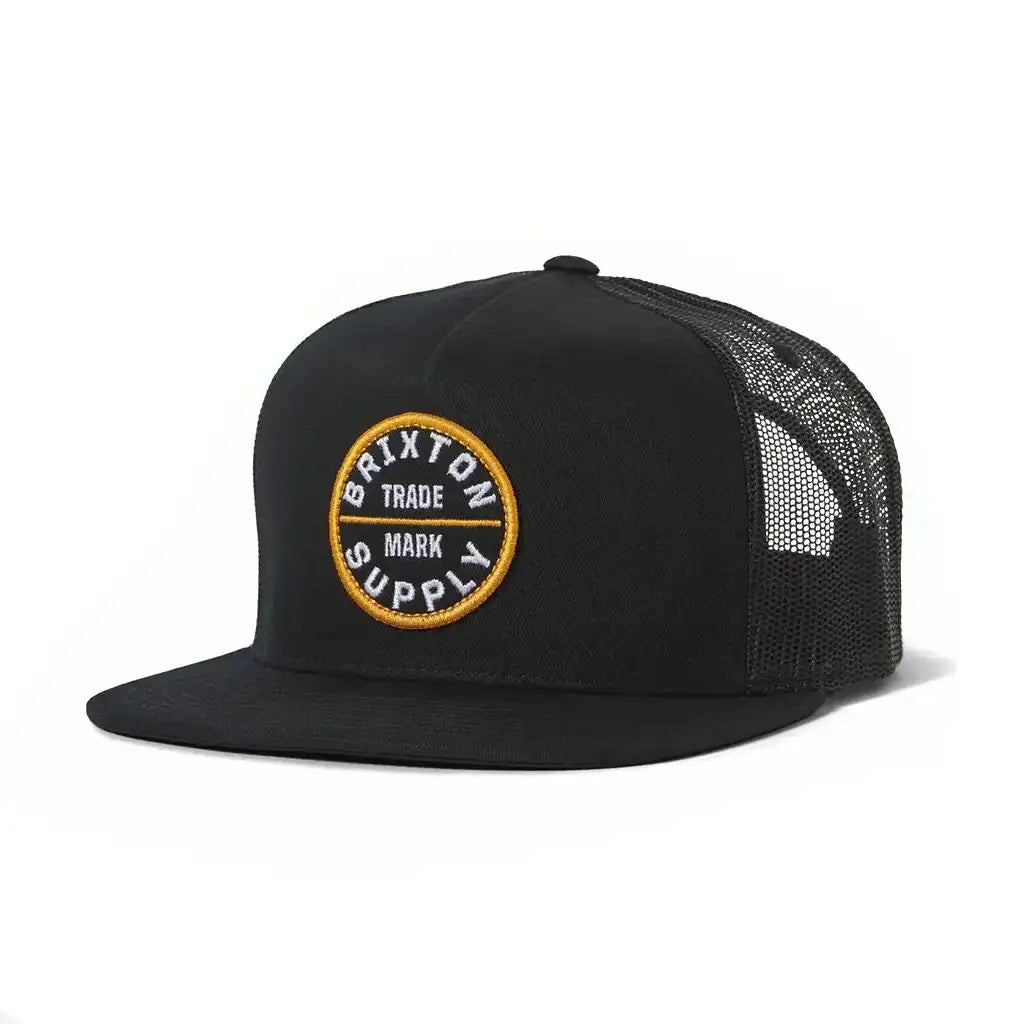 Brixton Oath Trucker Hat Black / Gold