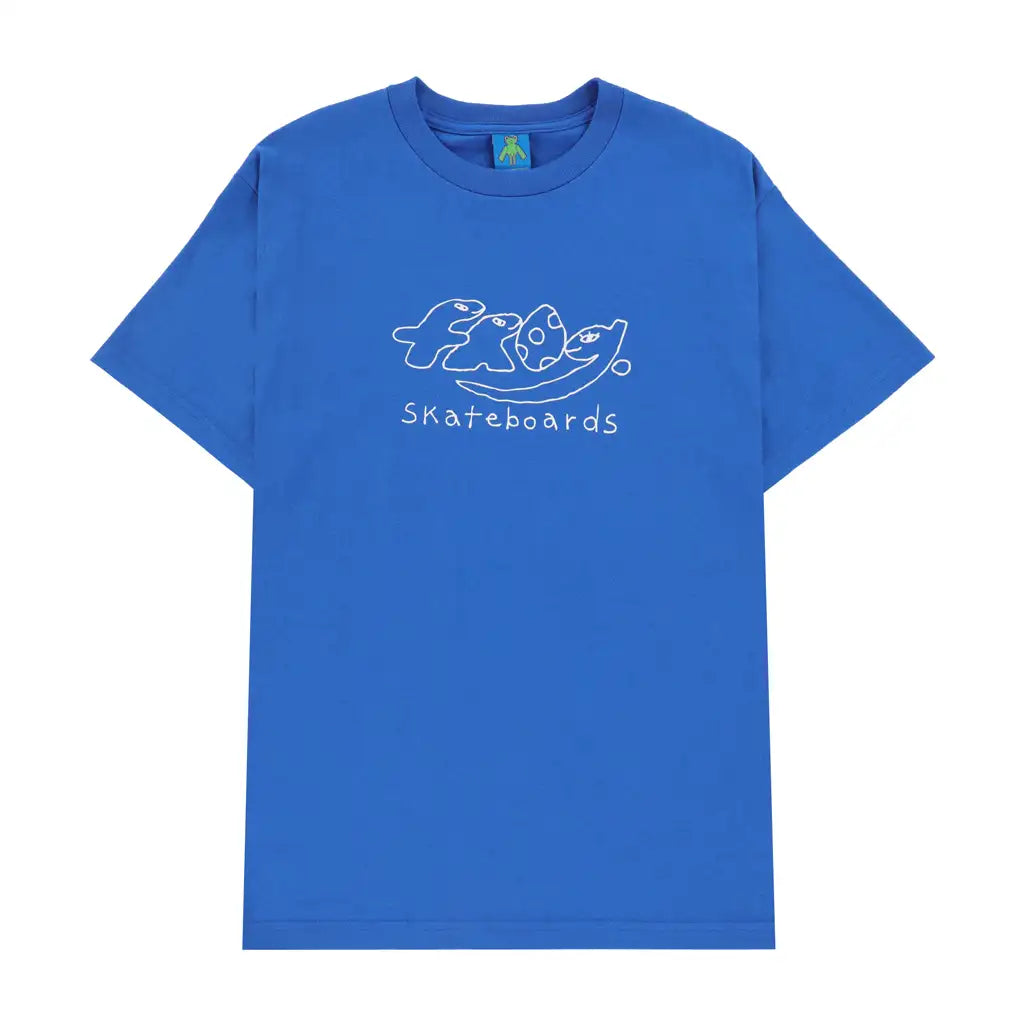 Frog Dino Logo T-Shirt Blue
