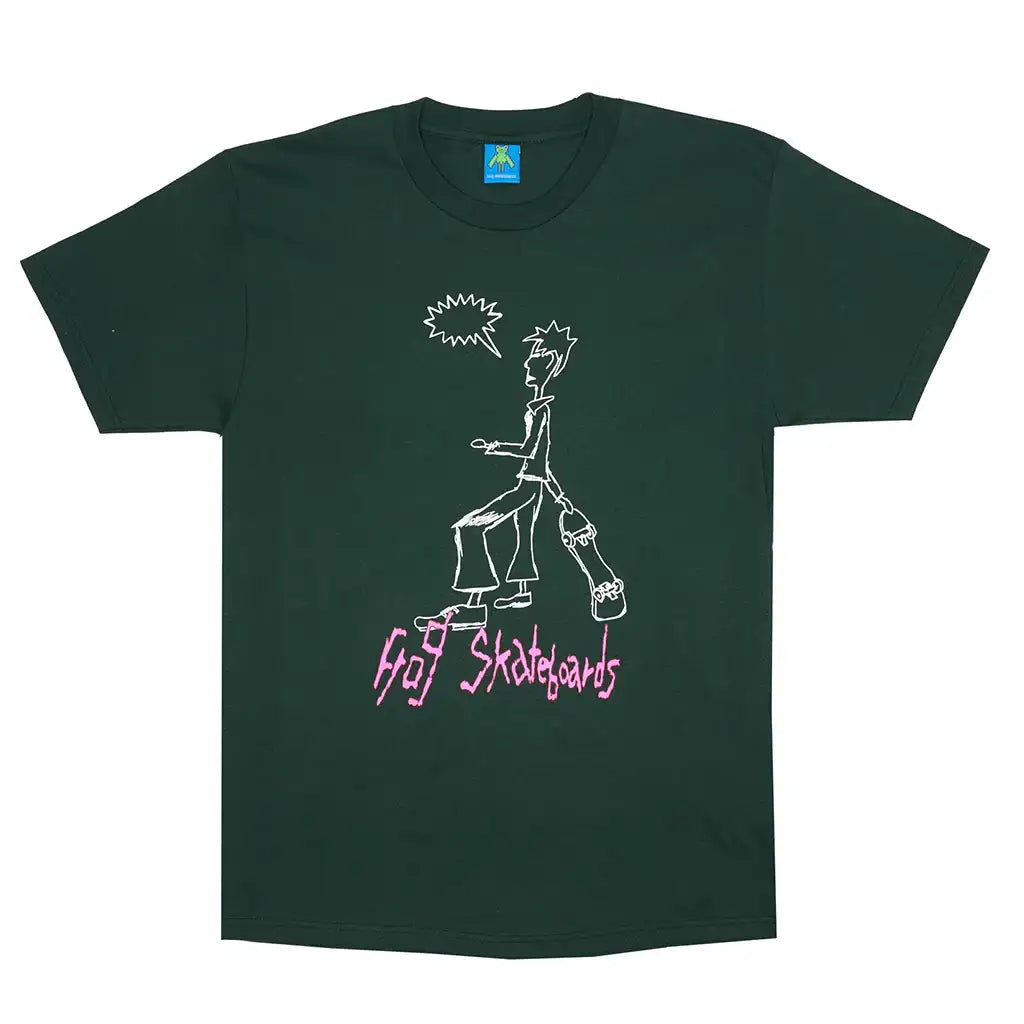 Frog Skater T-Shirt Green