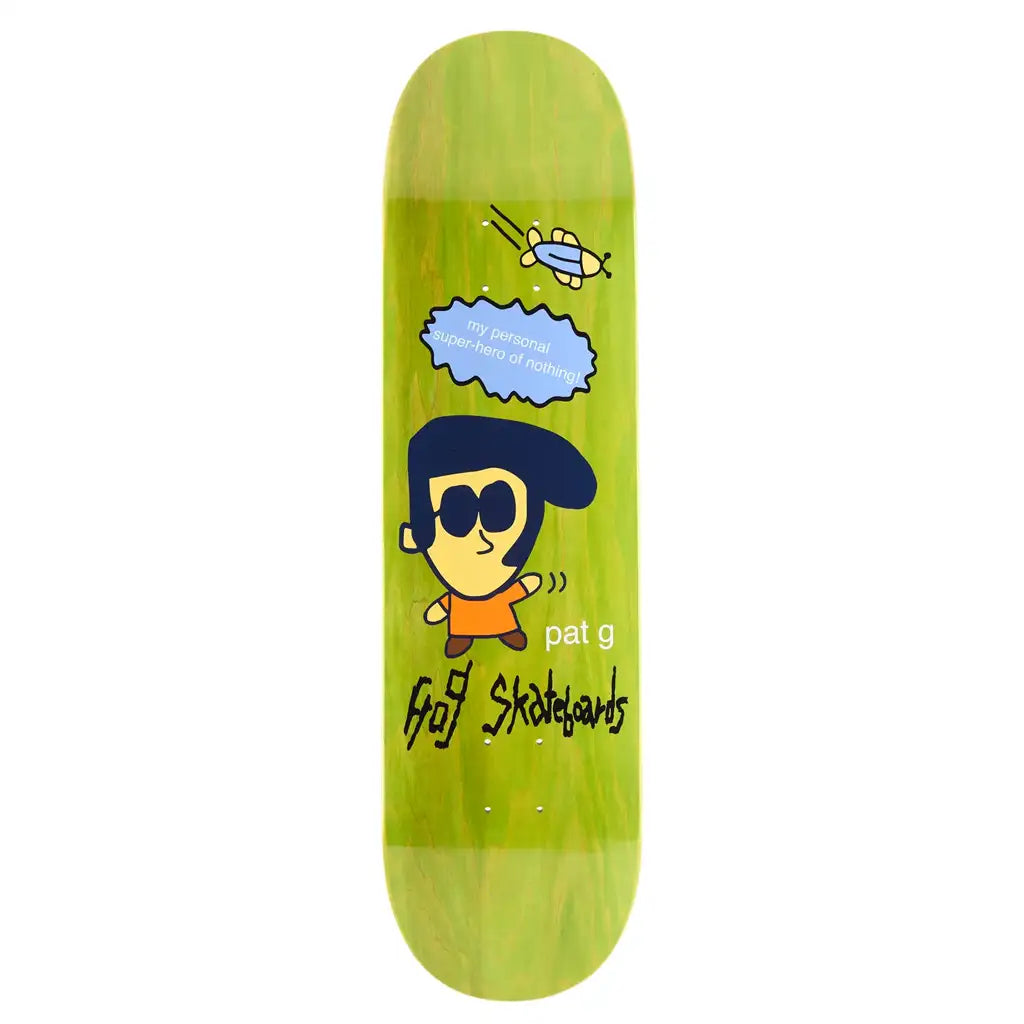 Frog Super Hero Pat G. Skateboard Deck 8.25