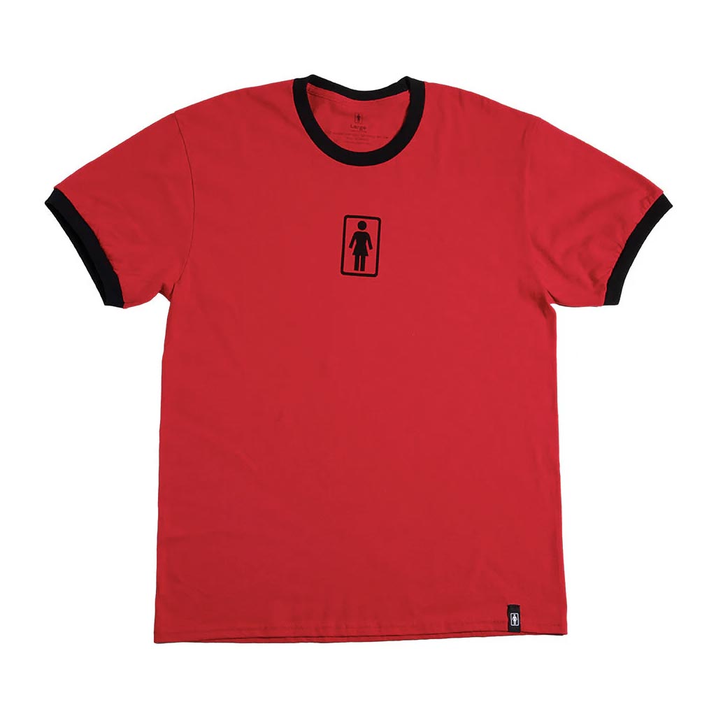 Girl OG Ringer T-Shirt Red / Black