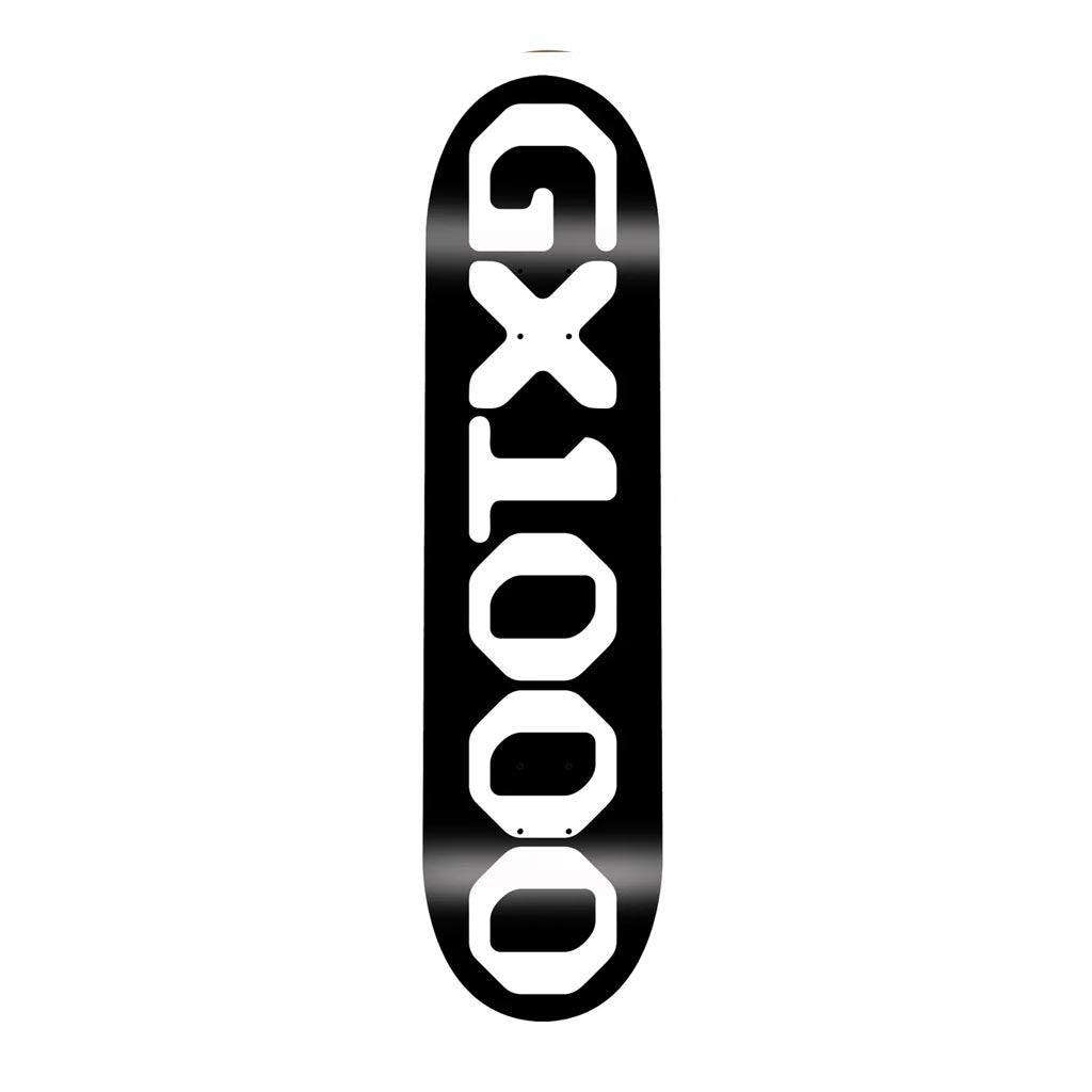 GX1000 Team OG Logo Skateboard Deck Black 8.5