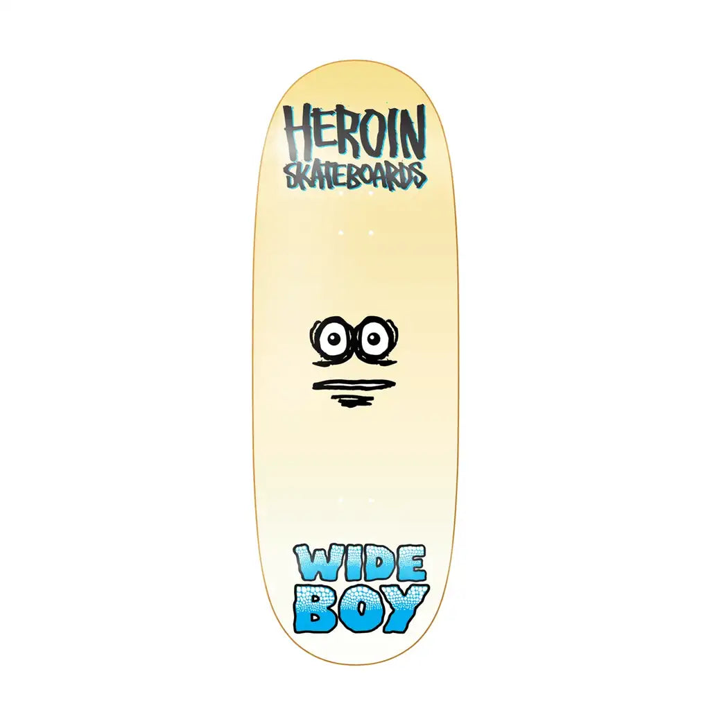 Heroin Wide Boy Face Egg Skateboard Deck 10.75