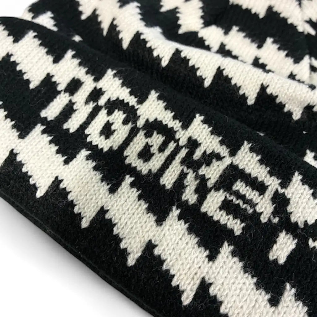 Hockey Stress Beanie Black / GITD 2