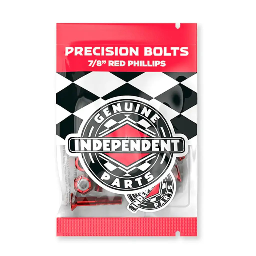 Independent Genuine Parts 7/8" Phillips Skateboard Hardware Red 1