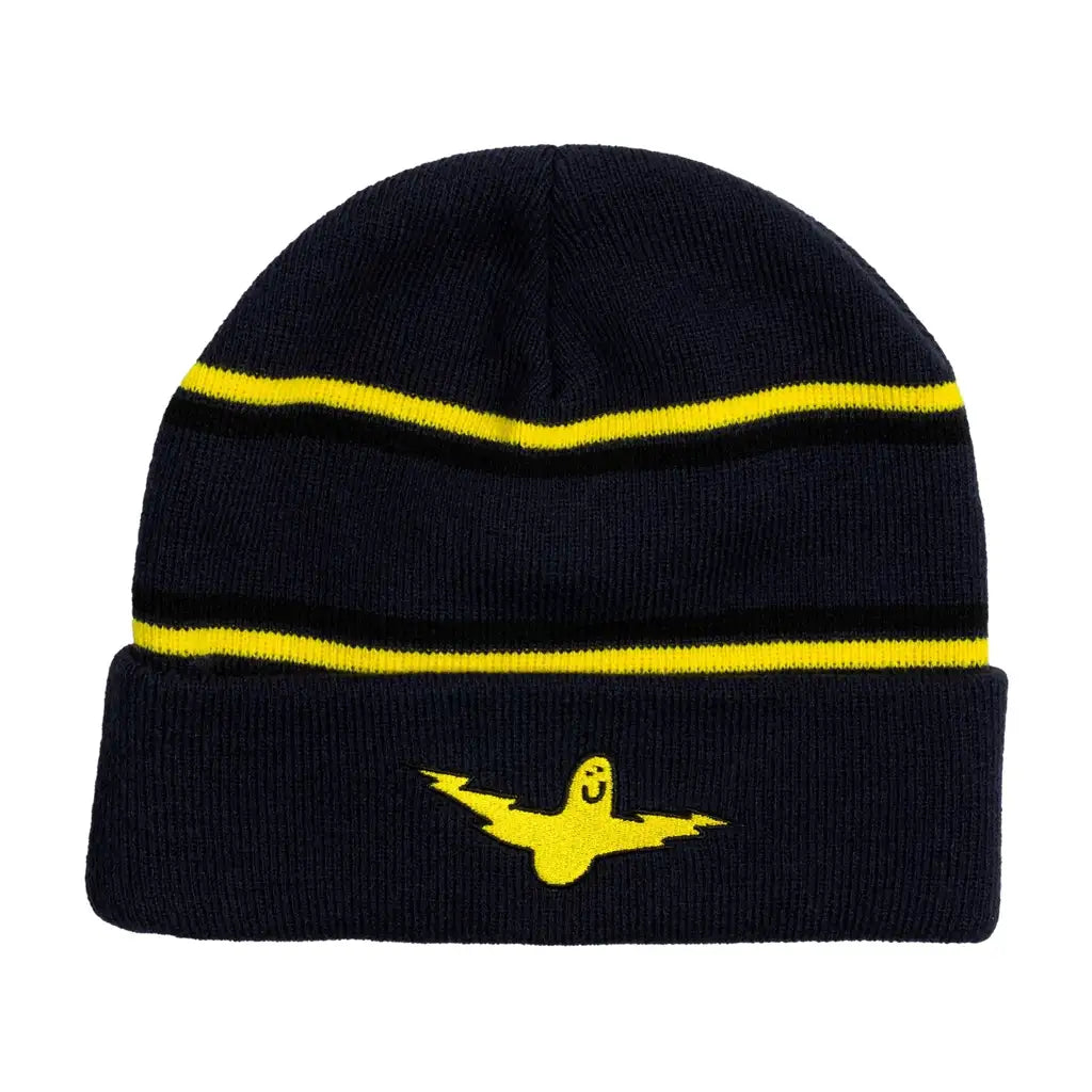 Krooked Bird Lightning Cuff Beanie Navy