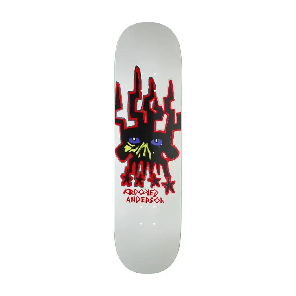 Krooked Manderson Skull King Skateboard Deck 8.38