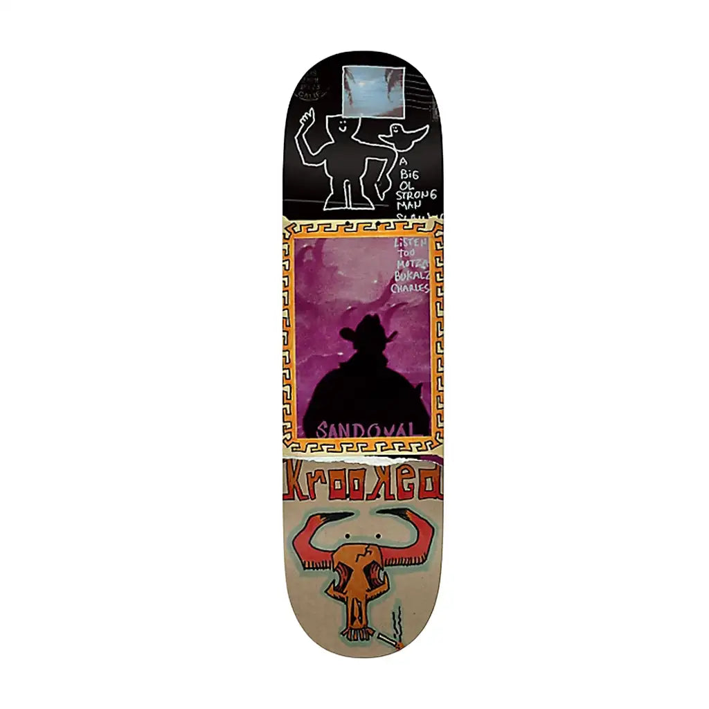 Krooked Sandoval Gun SLinger Skateboard Deck 9.02