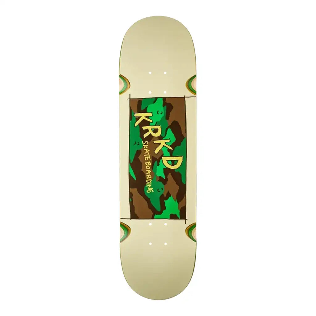 Krooked Team Kamo Skateboard Deck 8.5 White
