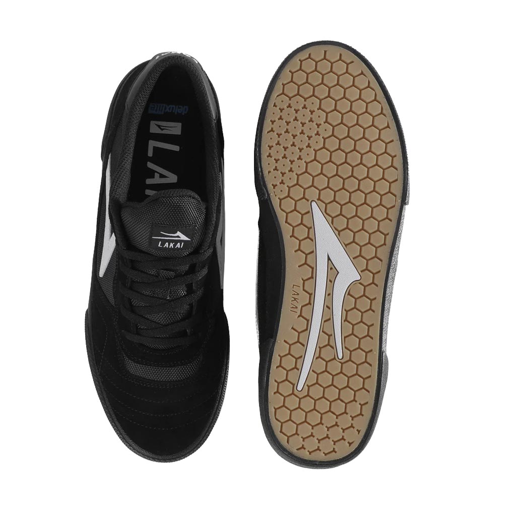 Lakai Cambridge Skateboard Shoe Black / Black Suede