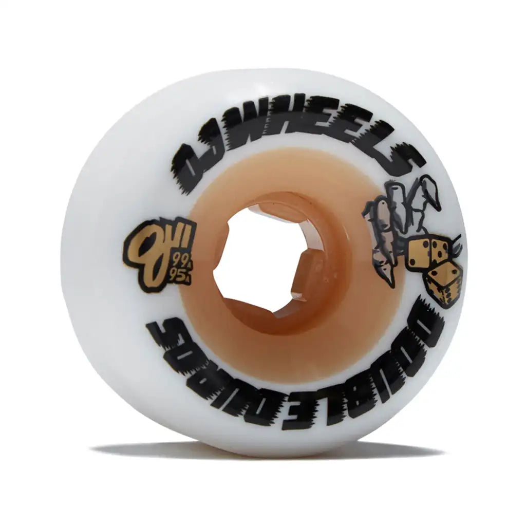 Double Duro White Gum Mini Combo 99A/95A Skateboard Wheels 56MM