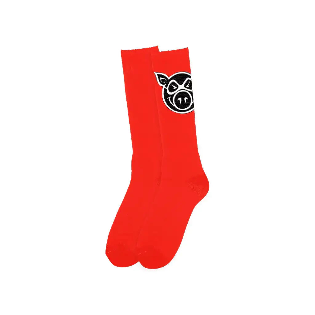 Pig Head Tall Socks 3
