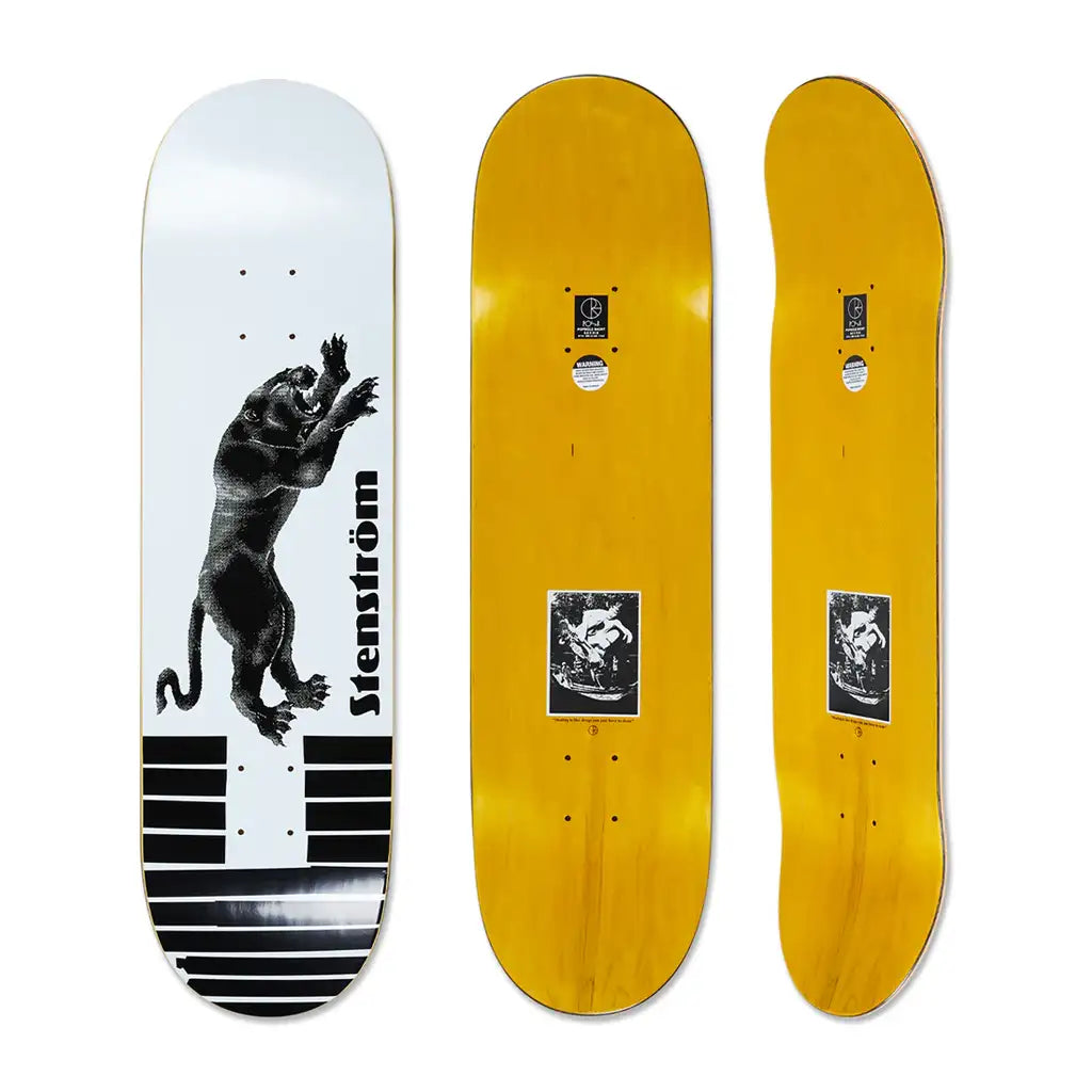 Polar David Strenstrom Tape and Panther Skateboard Deck 8.75