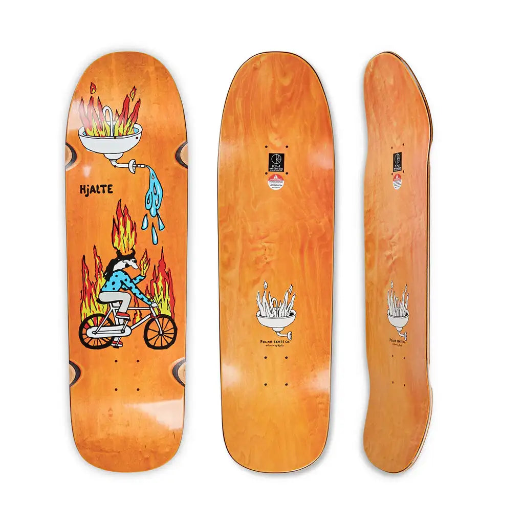 Polar Hjalte Halberg Free Ride Skateboard Deck 9.25 ( Wheel Wells )