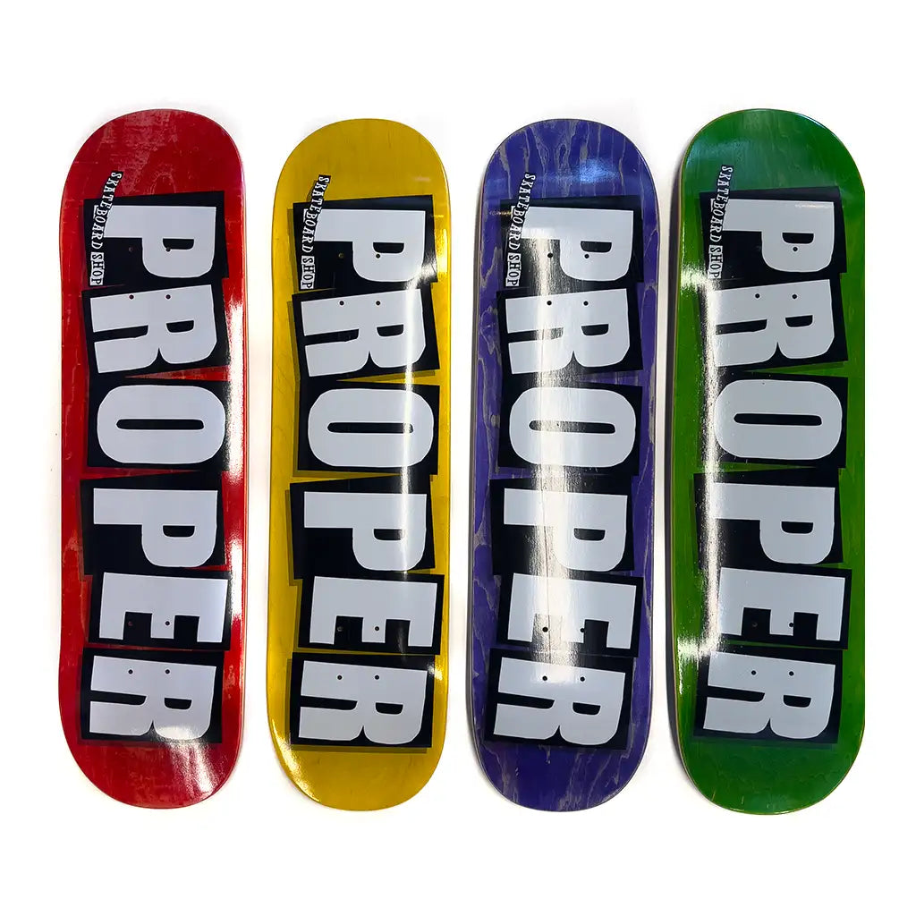 Proper Properly Baked Skateboard Deck Assorted Veneers