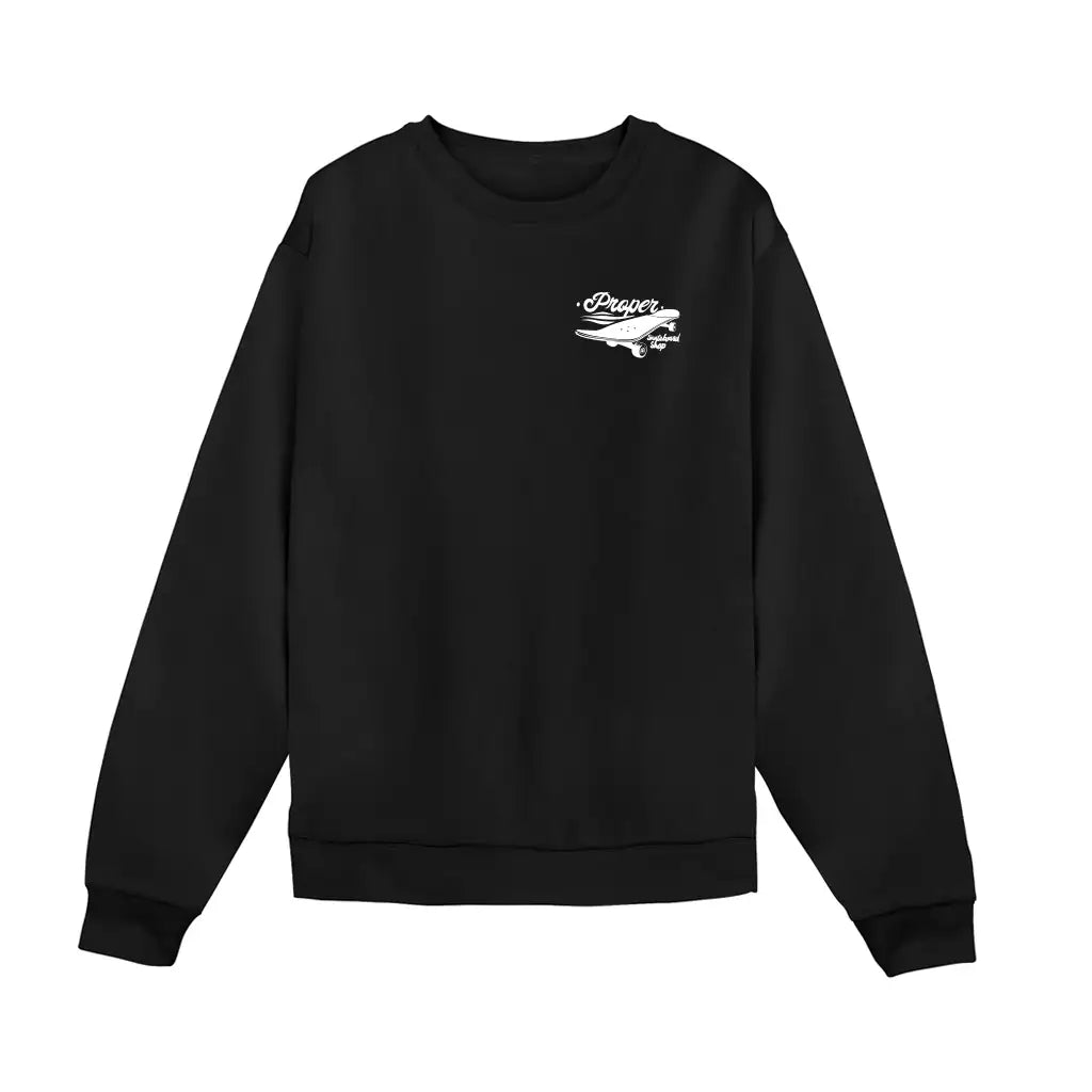 Proper Skateshop Day 2025 Support Crewneck Sweatshirt front