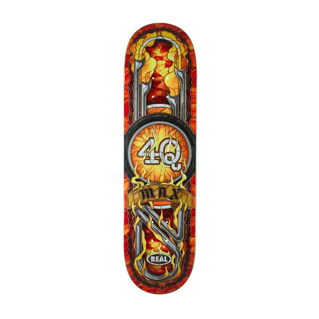 Real Max Schaaf 4Q Cathedral Skateboard Deck 8.5