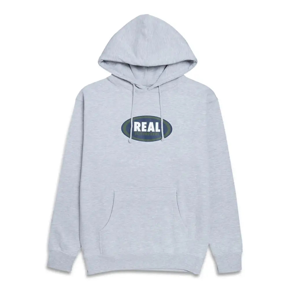 Real Oval Hoodie Grey