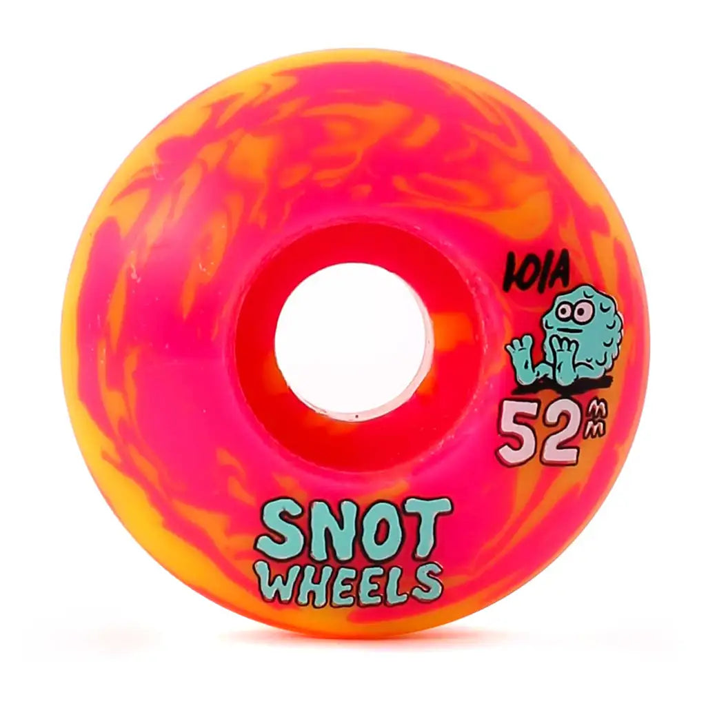 Snot Swirls 101A Skateboard Wheels Pink / Yellow