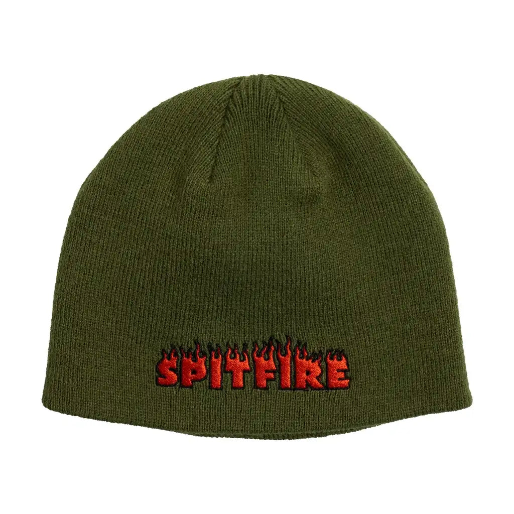 Spitfire Demonized Skully Beanie Olive