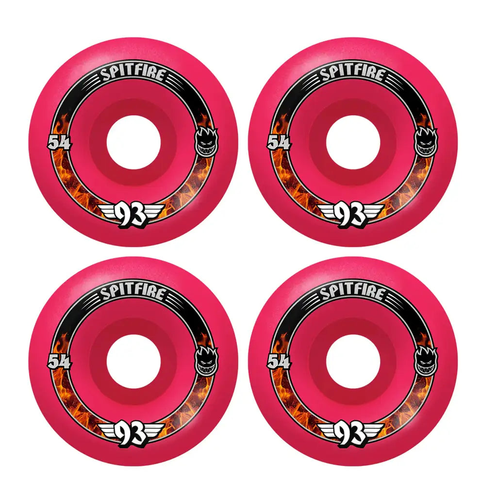 Spitfire Formula Four Radial 93A 54MM Skateboard Wheels Pink