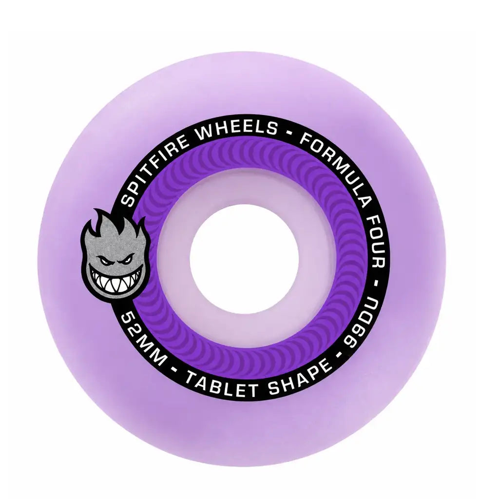 Spitfire Formula Four Tablets 99D 52MM Skateboard Wheels Purple