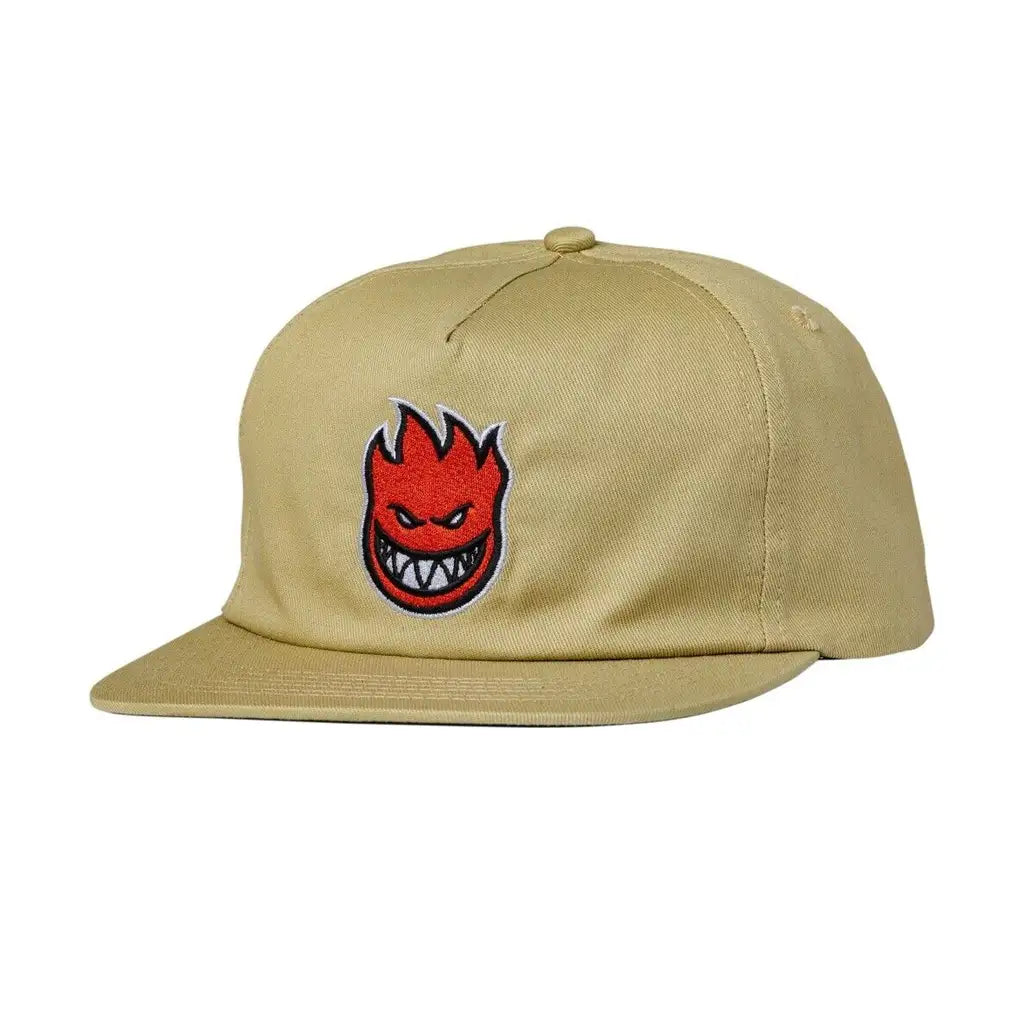 Spitfire Lil Bighead Fill Snapback Hat Tan / Red