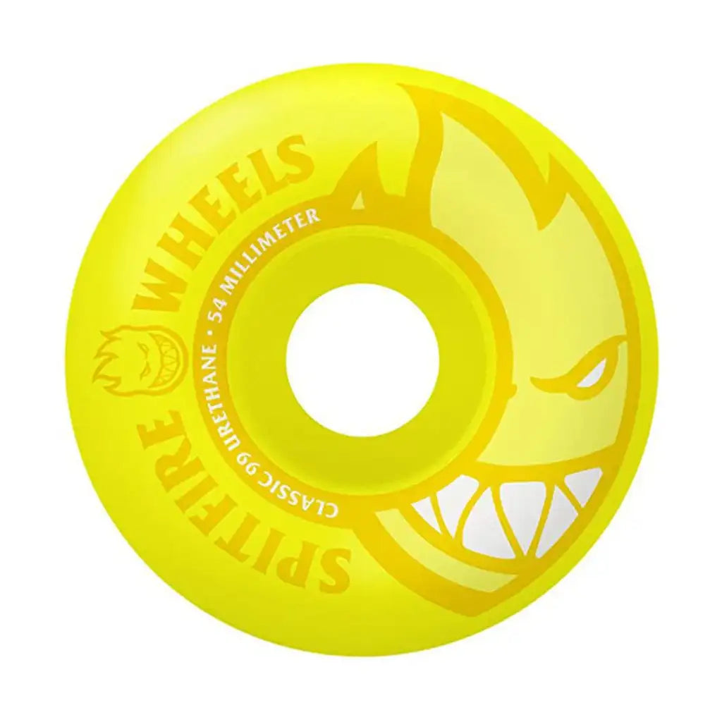 Spitfire Neon Bighead 99A Skateboard Wheels Yellow