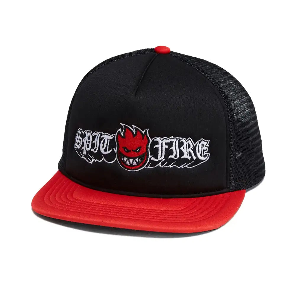 Spitfire Old E Drop Bighead Snapback Hat Black / Red