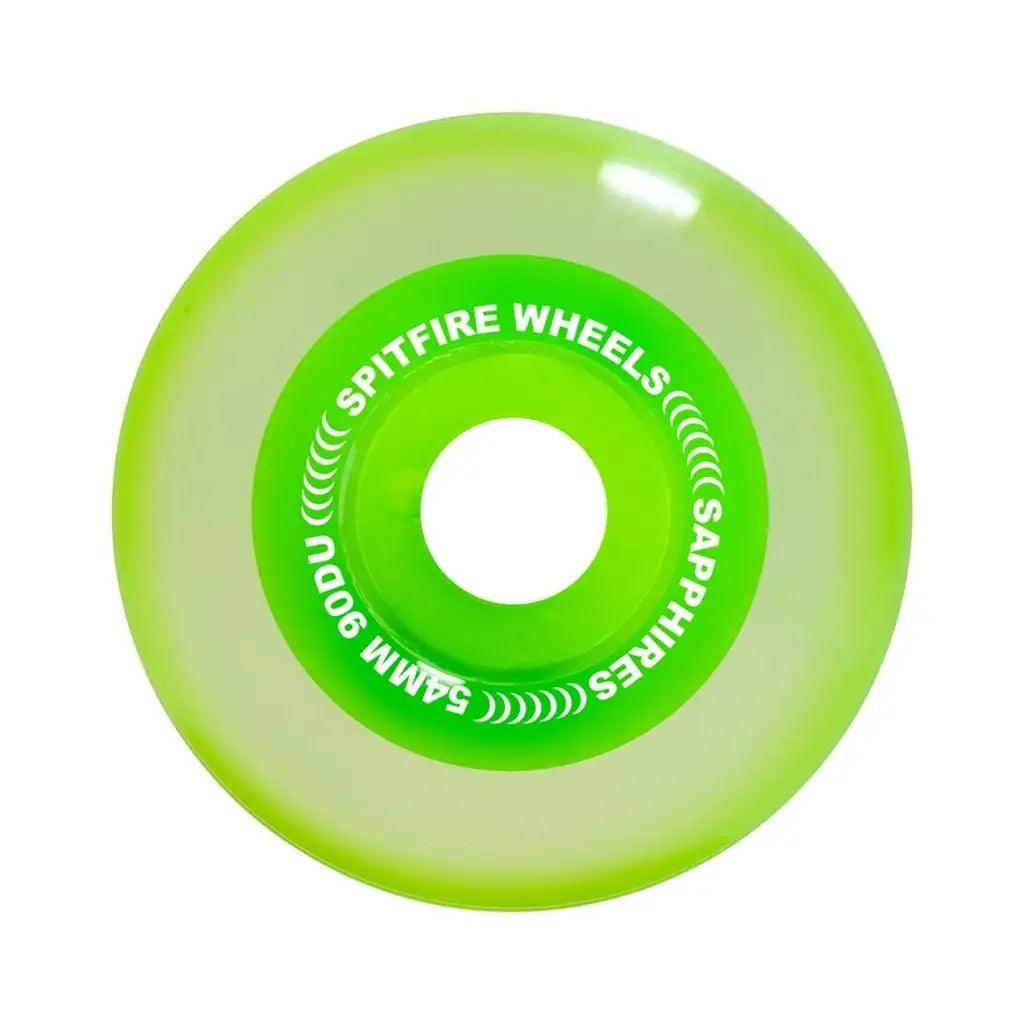 Spitfire Sapphire 90A Skateboard Wheels Green