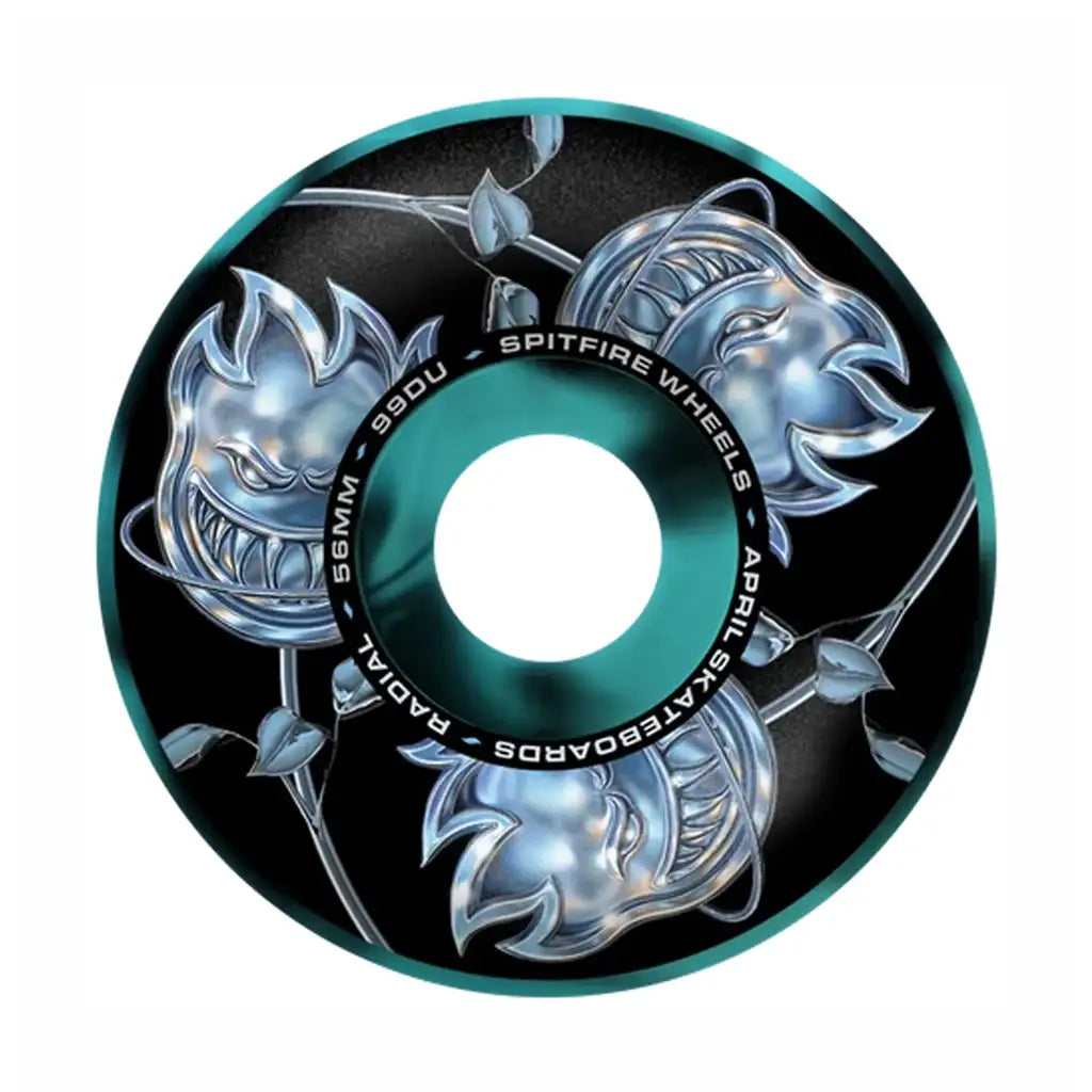 Spitfire X April Formula Four 56MM 99D Rose Swirl Skateboard Wheels