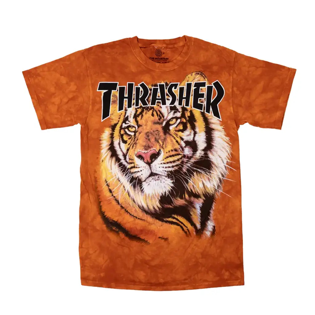 Thrasher X Mountain Tiger T-Shirt Orange