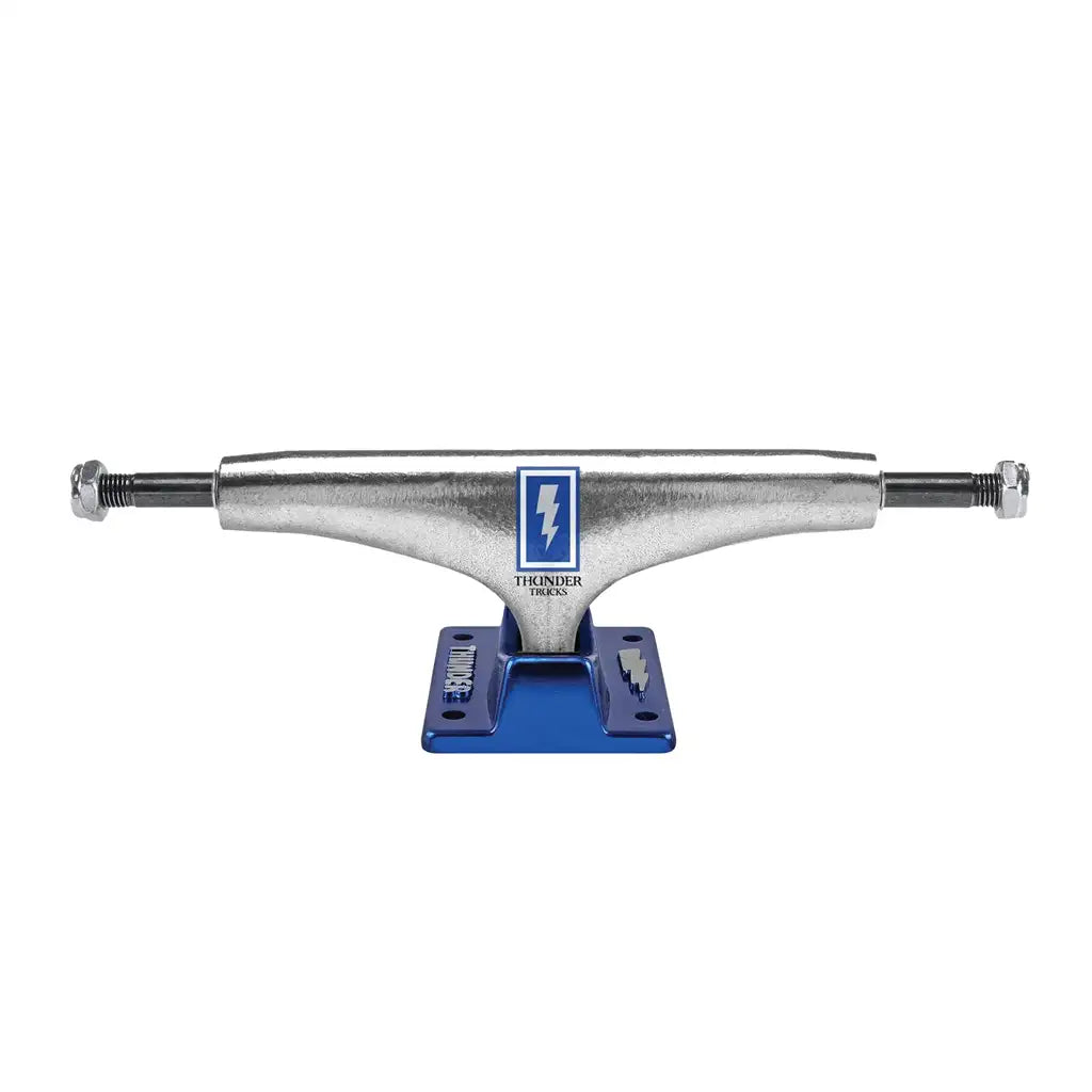 Thunder Boxed Hollow Light Skateboard Trucks Polished / Blue 1