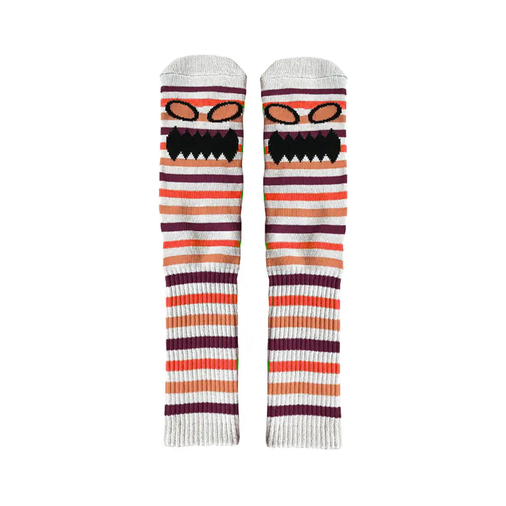 Monster Face Mini Stripes Socks 2