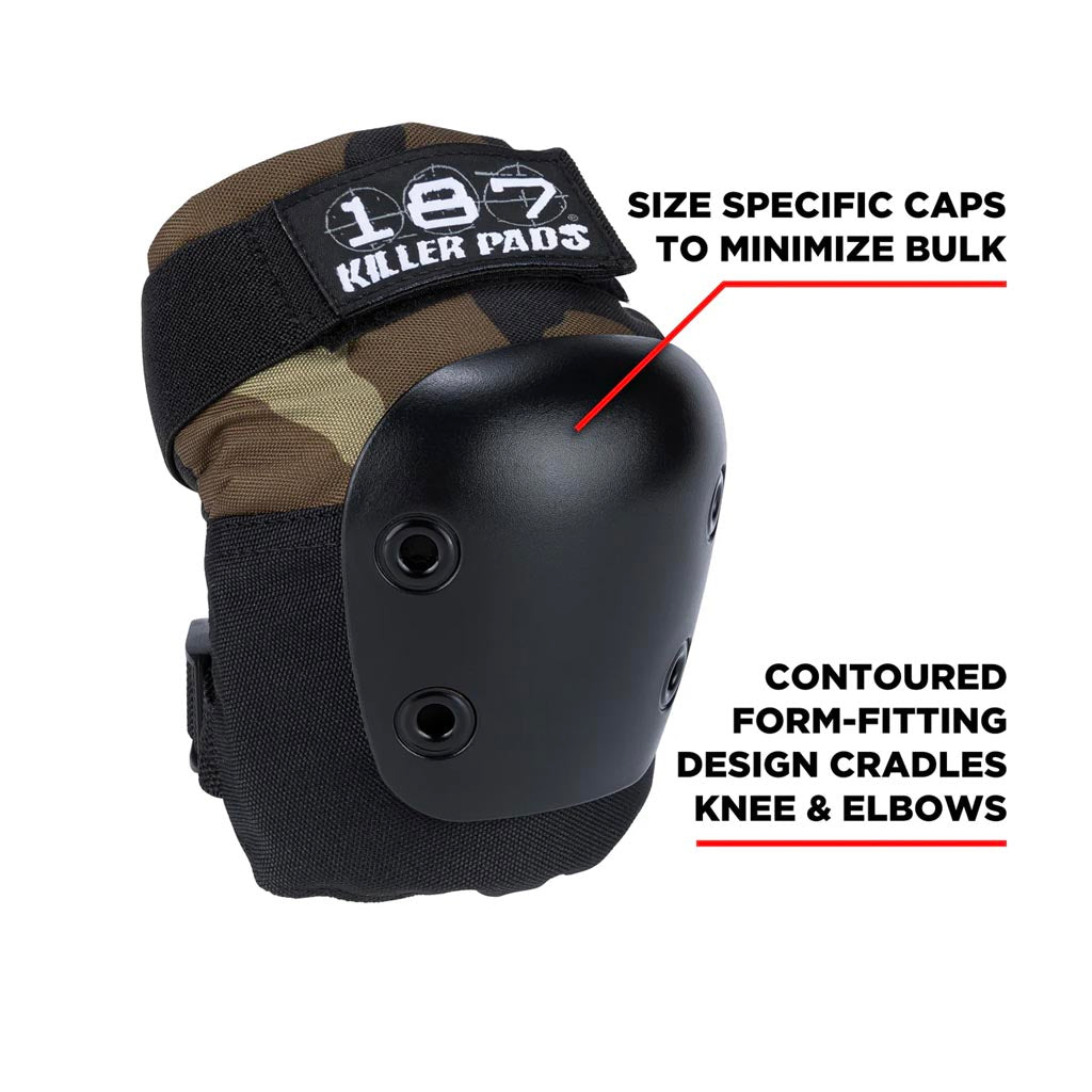187 Killer Pads Six Pack Skateboard Pads Camo