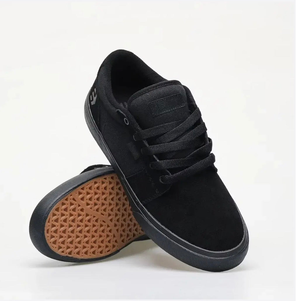 Etnies Barge LS Black/Black Skateboard Shoes