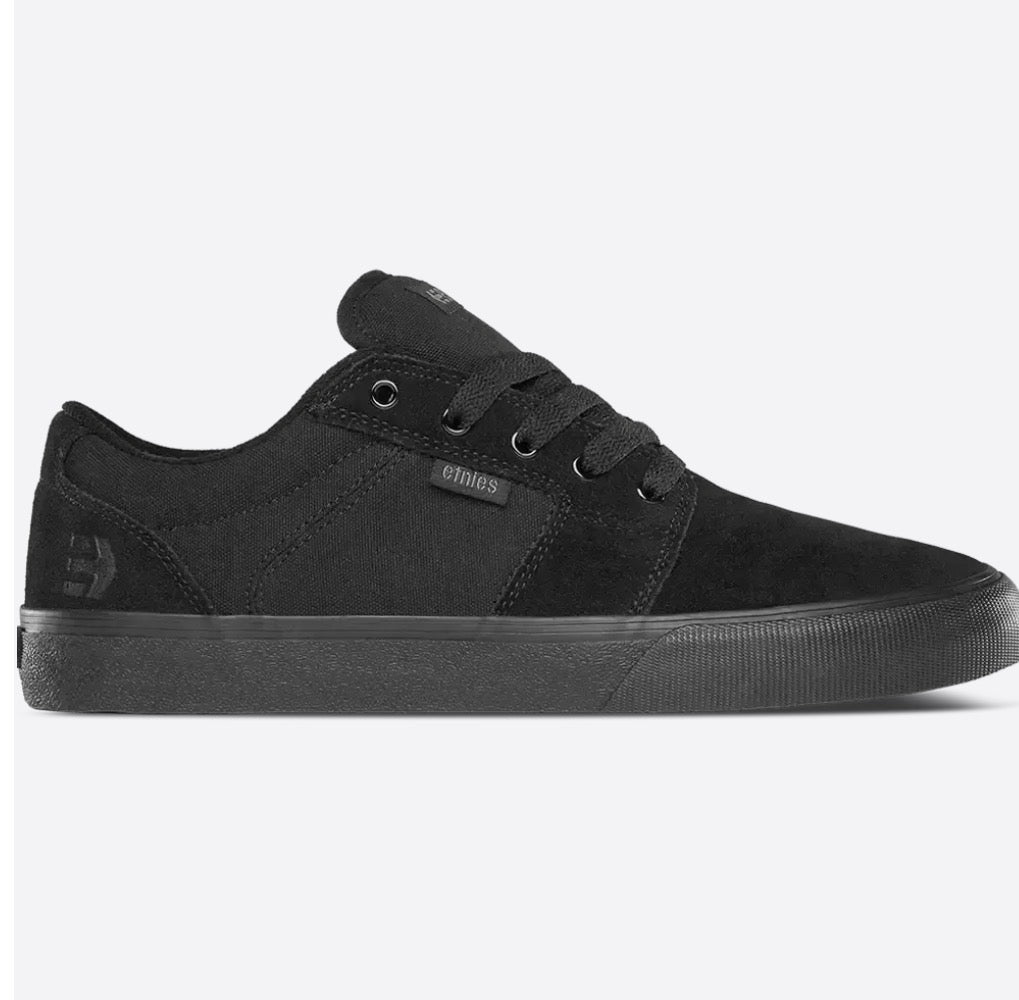 Etnies Barge LS Black/Black Skateboard Shoes